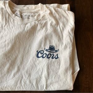 Coors White T-Shirt with Logo
